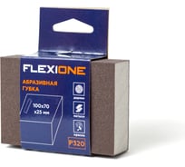 Губка абразивная четырехсторонняя 100x70x25 мм, Р320 Flexione 90000384
