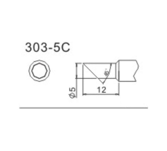 Насадка паяльная QUICK 303-5C