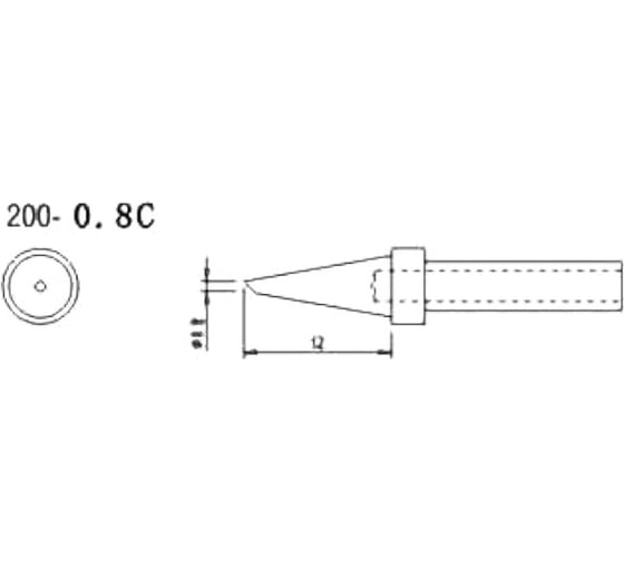 Насадка паяльная QUICK QSS200-T-0,8C