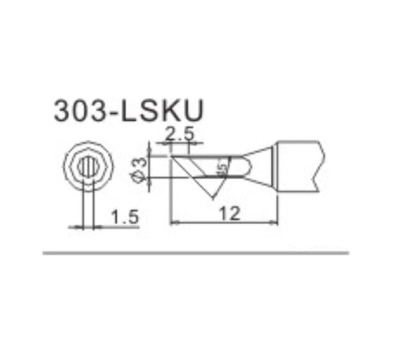 Насадка паяльная QUICK 303-LSKU