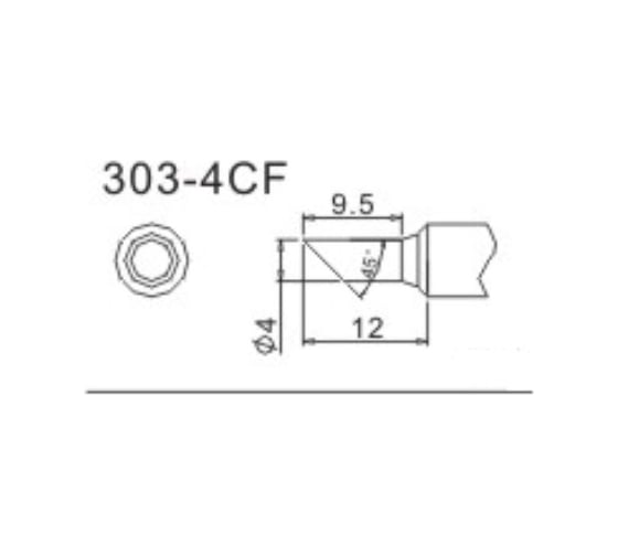 Насадка паяльная QUICK 303-4CF