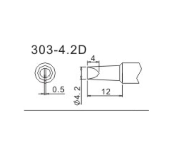 Насадка паяльная QUICK 303-4,2D