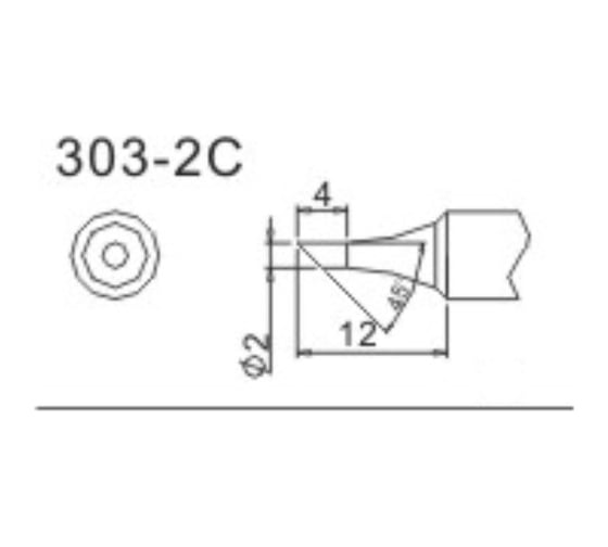 Насадка паяльная QUICK 303-2C