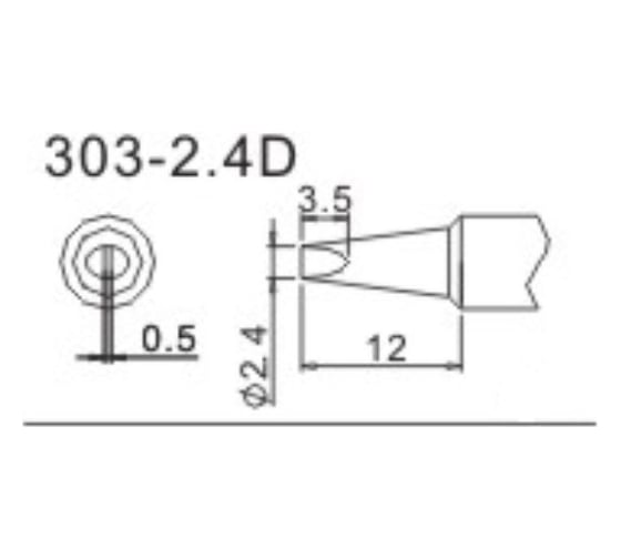 Насадка паяльная QUICK 303-2,4D
