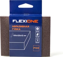 Губка абразивная двухсторонняя (123x98x12.5 мм; Р100) Flexione 90000054