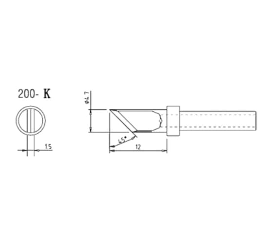 Насадка паяльная QUICK QSS200-T-K