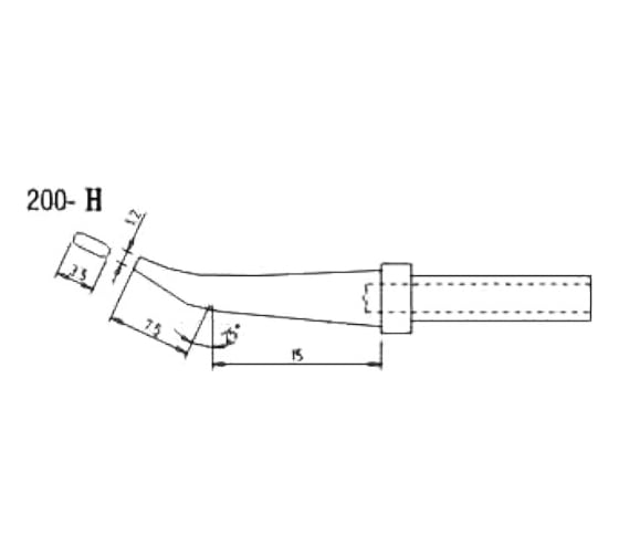 Насадка паяльная QUICK QSS200-T-H