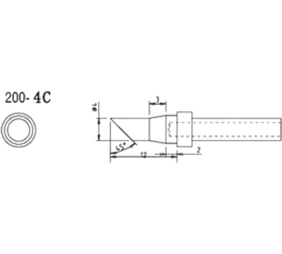 Насадка паяльная QUICK QSS200-T-4C
