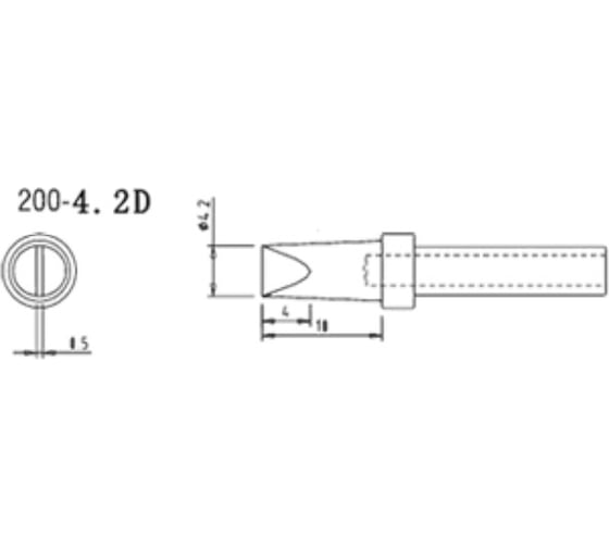 Насадка паяльная QUICK QSS200-T-4,2D