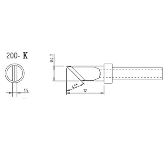 Насадка паяльная QUICK QSS200-T-3C