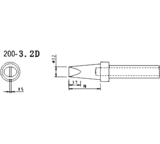 Насадка паяльная QUICK QSS200-T-3,2D