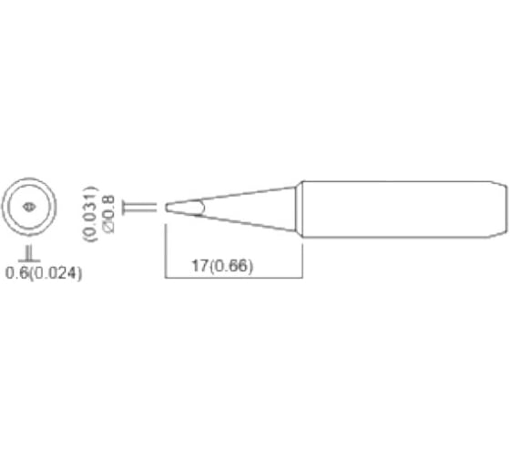 Насадка паяльная QUICK QSS960-T-0,8D