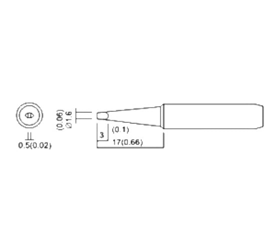 Насадка паяльная QUICK QSS960-T-1,6D