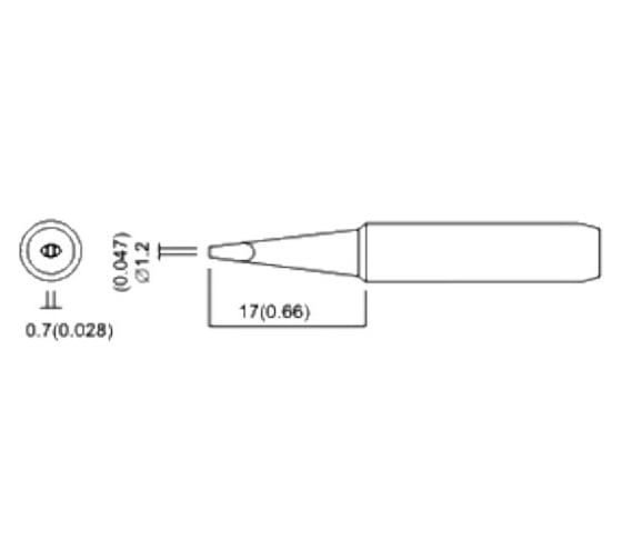 Насадка паяльная QUICK QSS960-T-1,2D