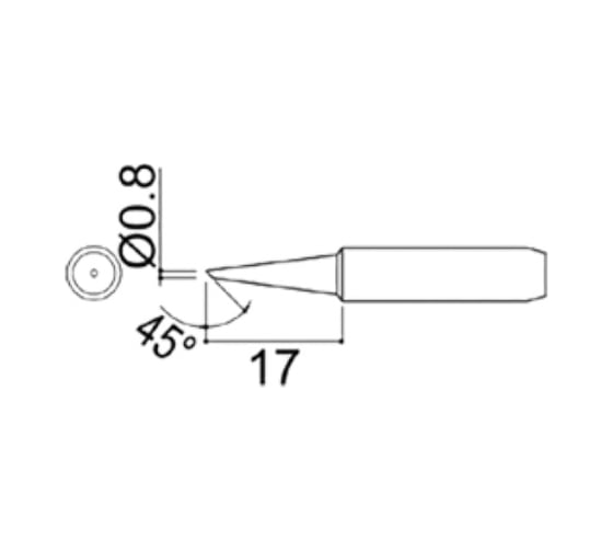 Насадка паяльная QUICK QSS960-T-0,8C