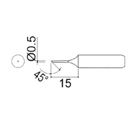 Насадка паяльная QUICK QSS960-T-0,5C
