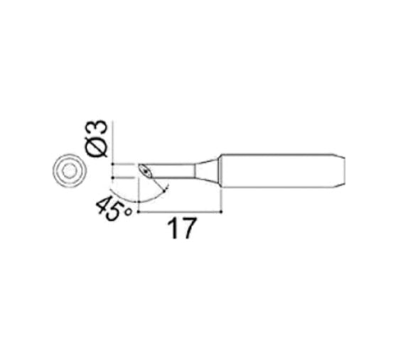 Насадка паяльная QUICK QSS960-T-3CM