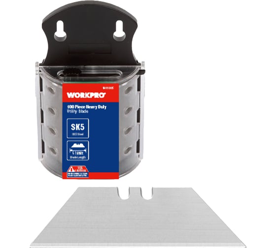 Лезвия SK5 100 шт трапециевидные для ножа универсального WORKPRO WP213003