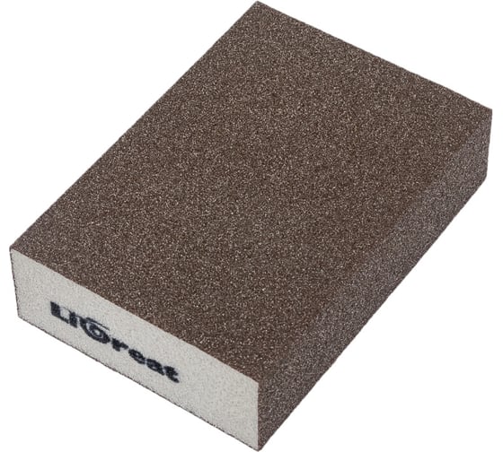Шлифовальная губка четырехсторонняя LIGREAT 98х69х26 мм, Р180 TL12239