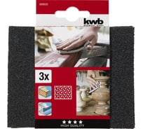 Губка шлифовальная 125х100х10 мм, среднезернистая kwb 89020