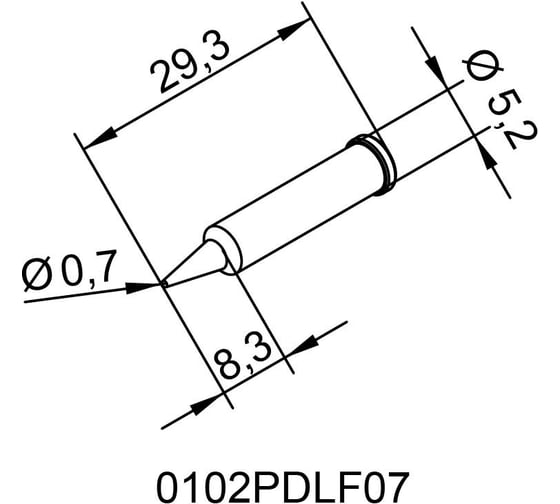 Жало паяльное Ersa 102PDLF07 00206761