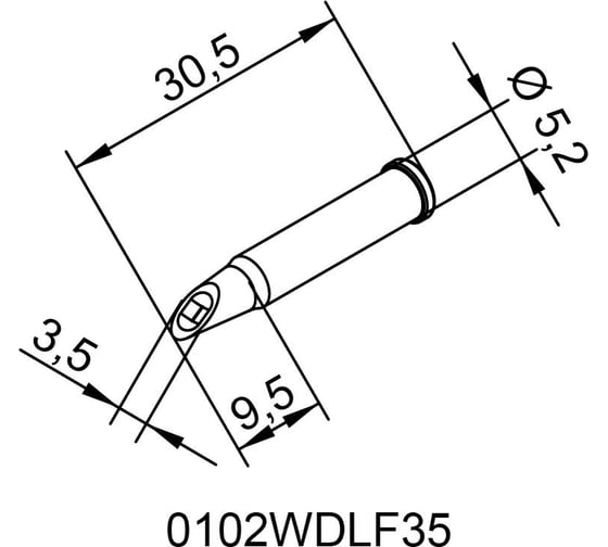 Жало паяльное Ersa 102WDLF35 00206768