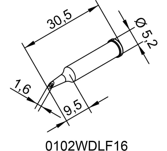 Жало паяльное Ersa 102WDLF16 00206765