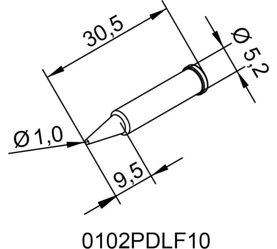 Жало паяльное Ersa 102PDLF10 00206763