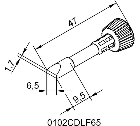 Жало паяльное Ersa 102CDLF65 00214355