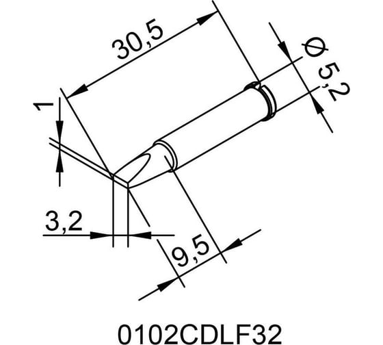 Жало паяльное Ersa 102CDLF32 00206756