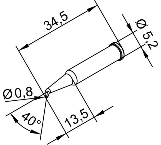 Жало паяльное Ersa 102SDLF08L 00215957