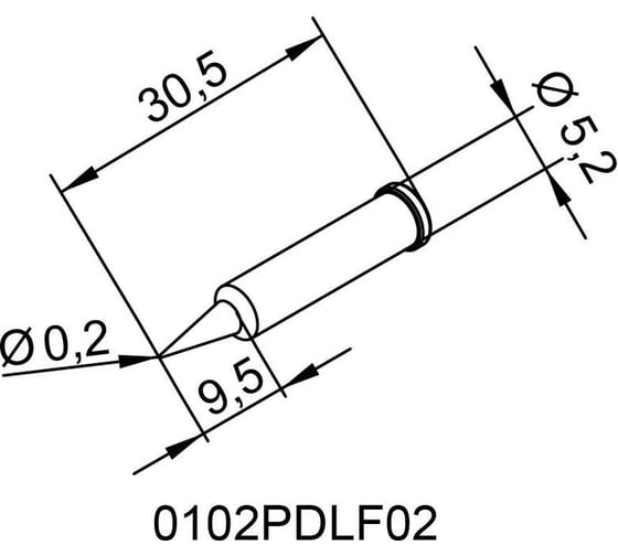 Жало паяльное Ersa 102PDLF02 00206758