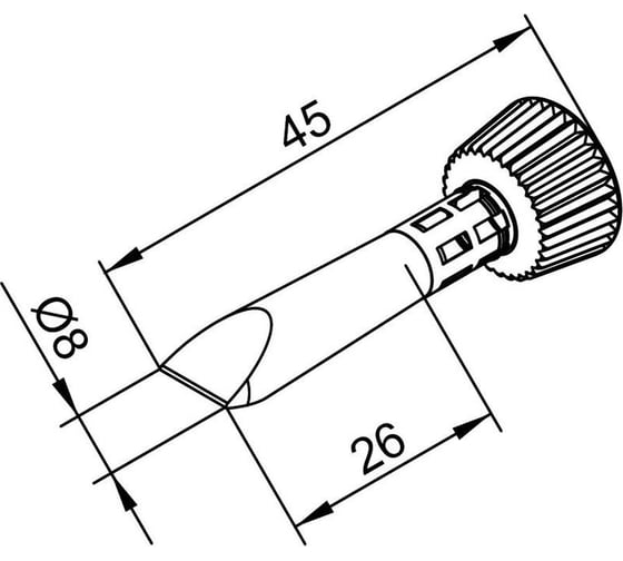 Жало паяльное Ersa 102CDLF080С 00222326