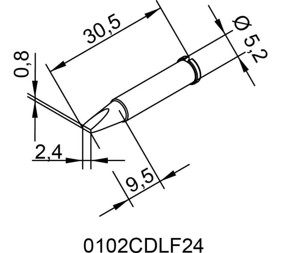 Жало паяльное Ersa 102CDLF24 00206755