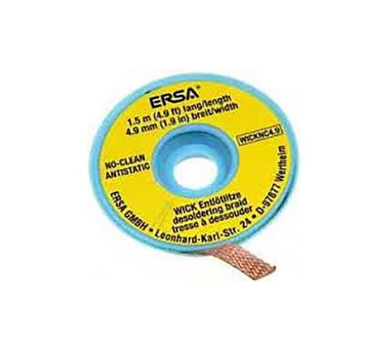 Лента-поглотитель олова WICK (4,9 мм, 1,5 м) Ersa 00308145 1