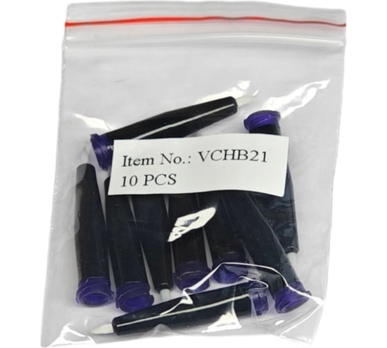 Наконечник дозатора VMatic твердая кисть, 21G, 0.52мм, 10шт VCHB21
