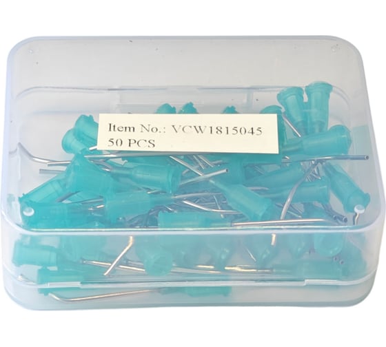 Наконечник дозатора VMatic TE 18Gх1-1/2" GREEN BENT 45 DEG DIAM 0.9x1.2мм, 50шт VCW1815045
