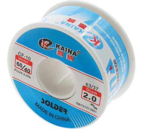 Припой оловянно-свинцовый KAINA 60/40 100г/2.0мм PKAI2MM