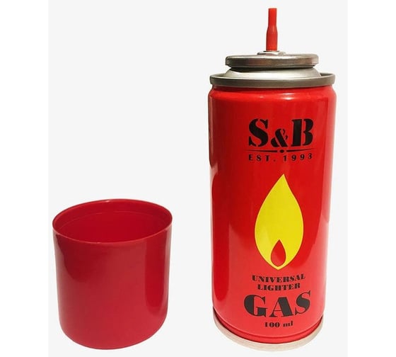 Газ для зажигалок S&B 100 мл, объем 140см3 ГС 003