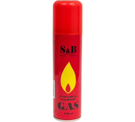 Газ для зажигалок S&B 150 мл, объем 210 см3 ГС 004