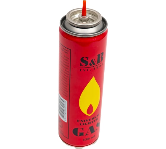 Газ для зажигалок S&B 150 мл, объем 210 см3 ГС 004