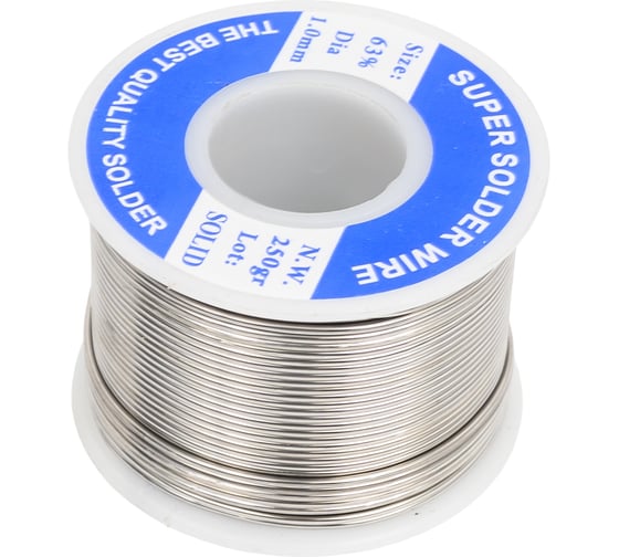 Припой PK-63S10F Pro'sKit 1.0мм 0.25кг Sn63/Pb37 (без флюса) С00040283