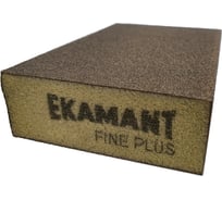 Губка шлифовальная четырехсторонняя Grey H-Fine Plus Pro (69х98х31 мм; Р120) Ekamant 80200402