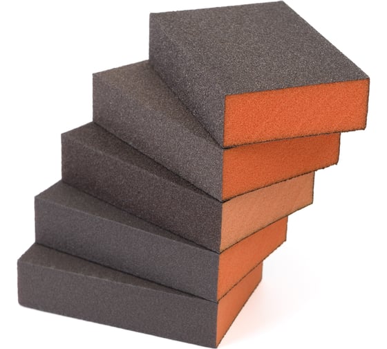 Губка абразивная (шлифовальный блок) TILFLEX P320, 100х70х25 мм, 5 шт TL42-320/5