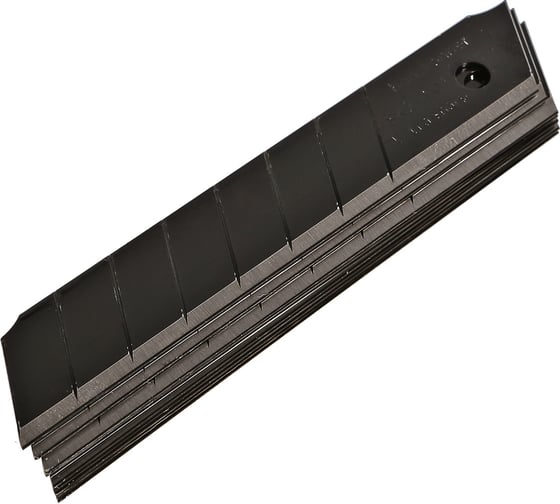 Лезвия Hanskonner 18 мм, 10 шт, оксидированные, SK2 сталь, толщина 1.0 мм HK1076-S3-18
