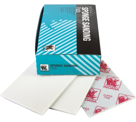 Губка абразивная RHYNO SPONGE (20 шт; 115х140х5 мм; SuperFine) INDASA 01280