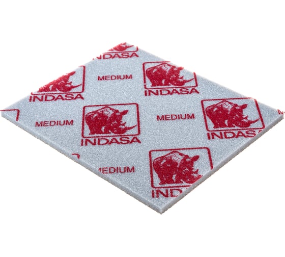 Губка абразивная RHYNO SPONGE (20 шт; 115х140х5 мм; Medium) INDASA 01278