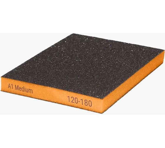 Губка двухсторонняя A1 Medium orange 5 шт 220SM120180-5