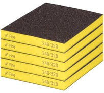 Губка двусторонняя A1 Fine yellow 5 шт 220SF240320-5