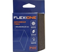 Губка абразивная Flexione 4-х стр. 100x90/65x25мм Р100 (трапецевидная) 90000484